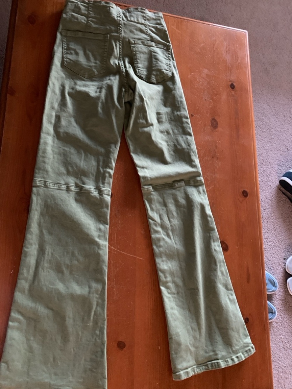 Mica High-Rise Olive Wide-Leg Jeans - Picture 3 of 7